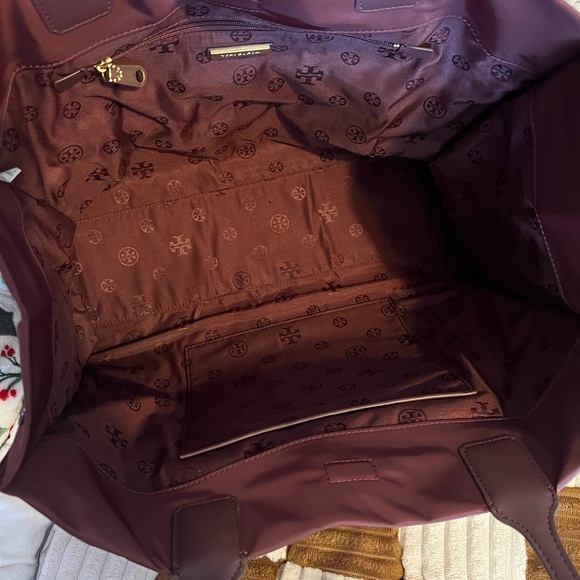 Tory Burch Ella Tote in Claret NWTS! - Picture 7 of 9